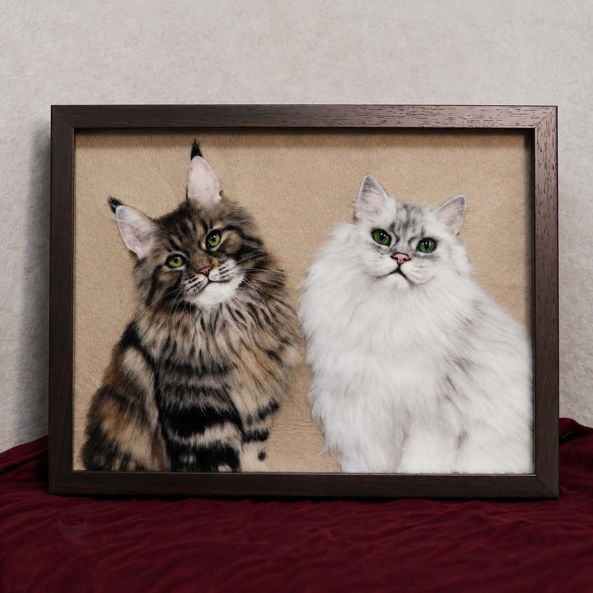 Custom Handmade Wool Felt Pet Artwork