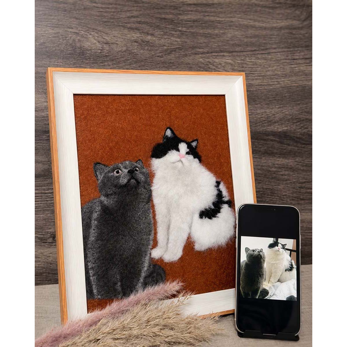 Custom Handmade Wool Felt Pet Artwork