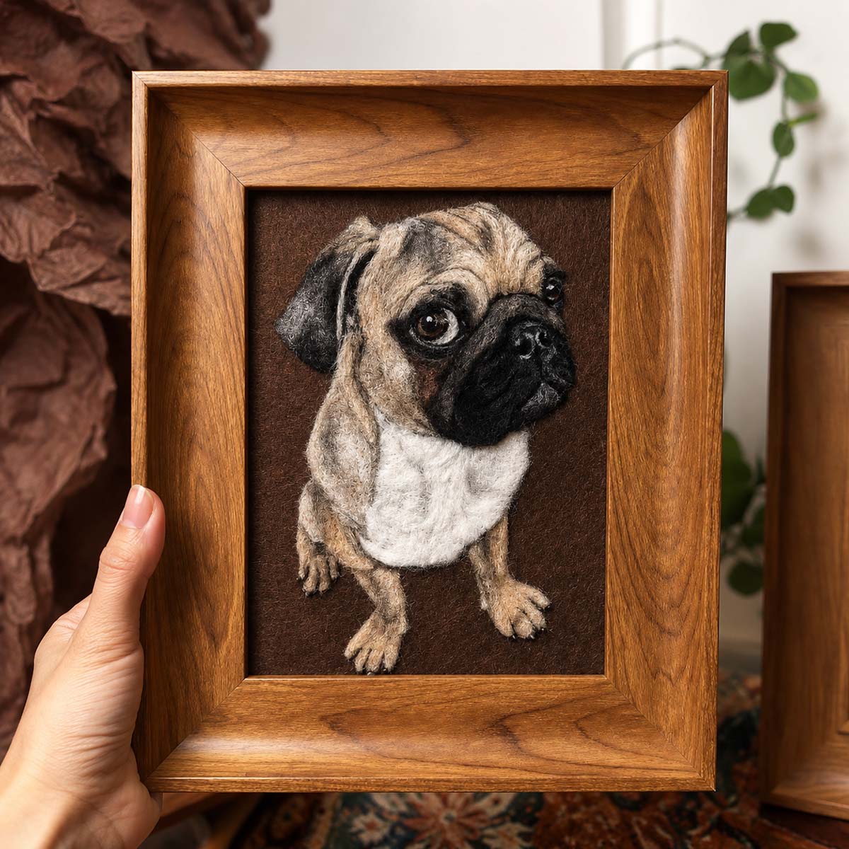 Custom Handmade Wool Felt Pet Artwork