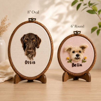Needle Felted Pet Portrait Frame