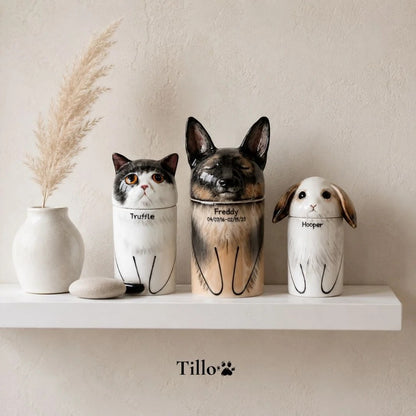 Custom Hand-Painted Pet Cremation Urn