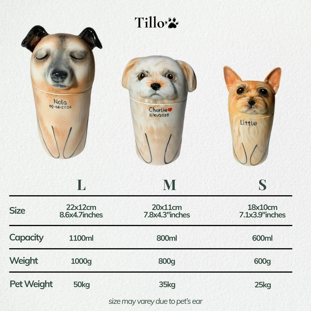 Custom Hand-Painted Pet Cremation Urn