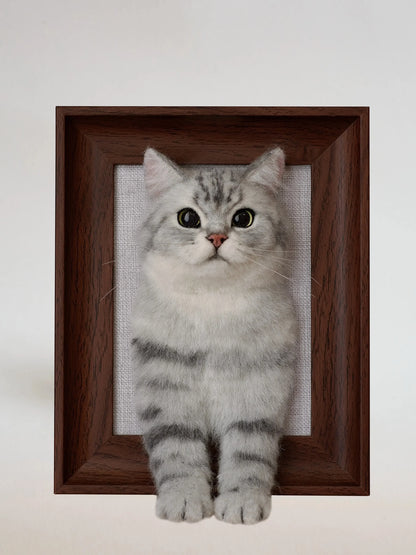 Custom Stuffed Animal Clones with Wooden Frame